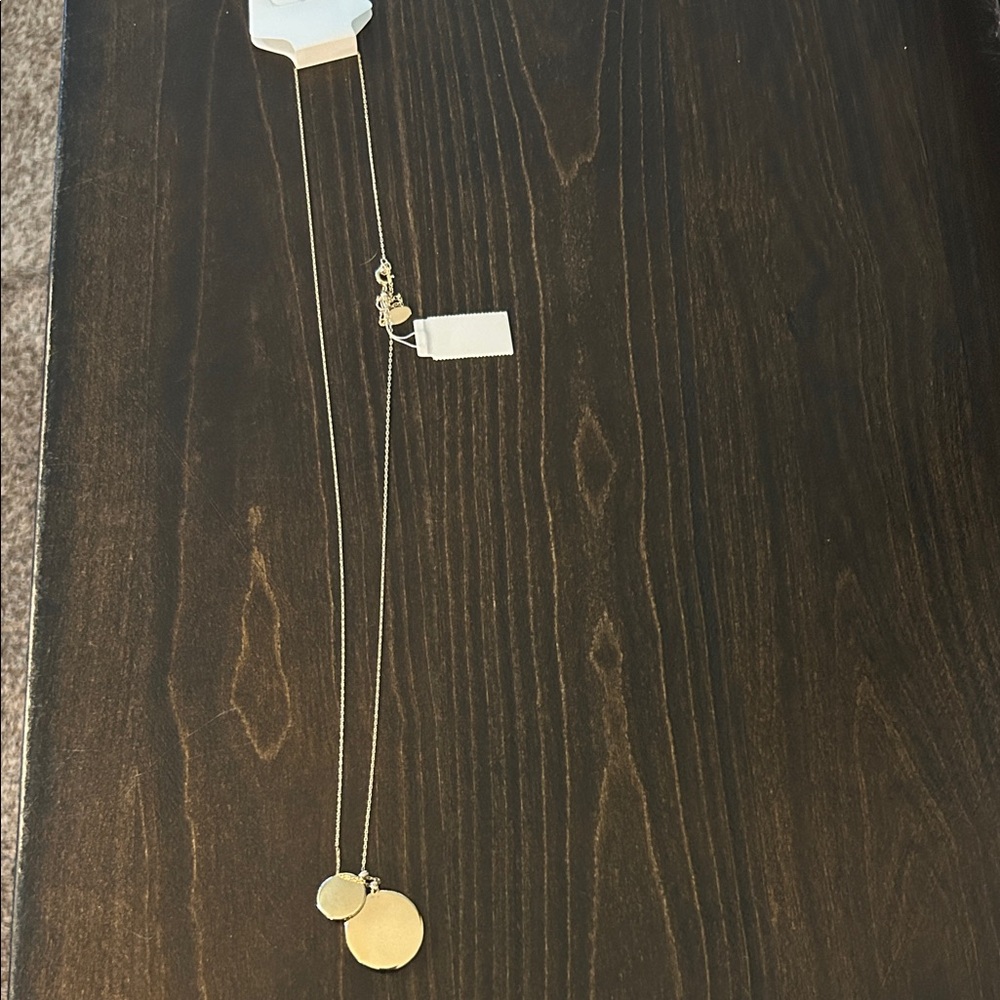 LOFT Gold Double Pendant Necklace